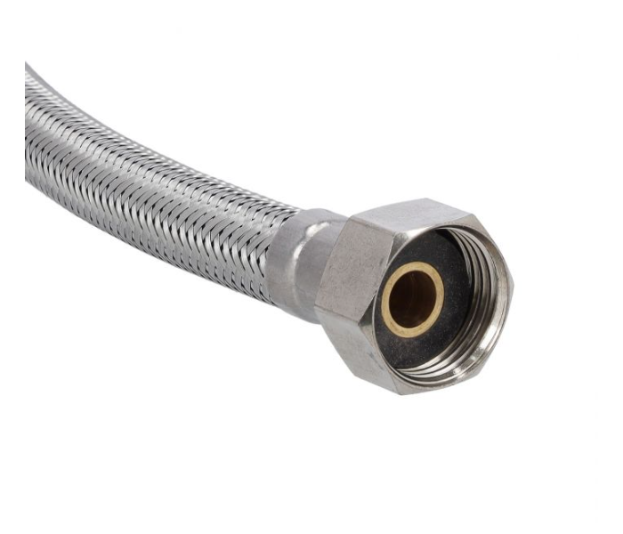 Geepas GSW61112 90cm Stainless Steel Flexi Hose - Silver - Zoom Image 2