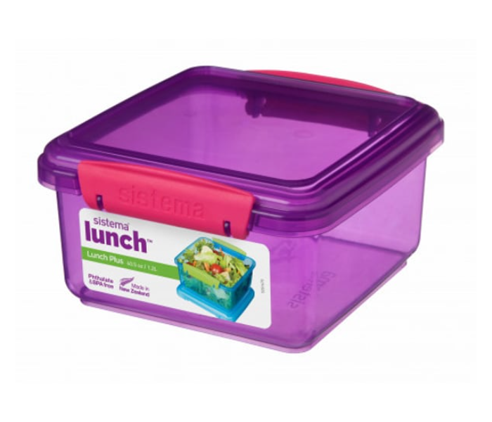 Sistema 1.2Litre Lightweight Lunch Plus Lunch Box - Violet - Zoom Image