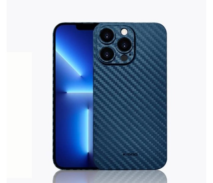 K-DOO Air Carbon Fiber Paper Back Skin Case for iPhone 12 Pro Max - Navy - Zoom Image