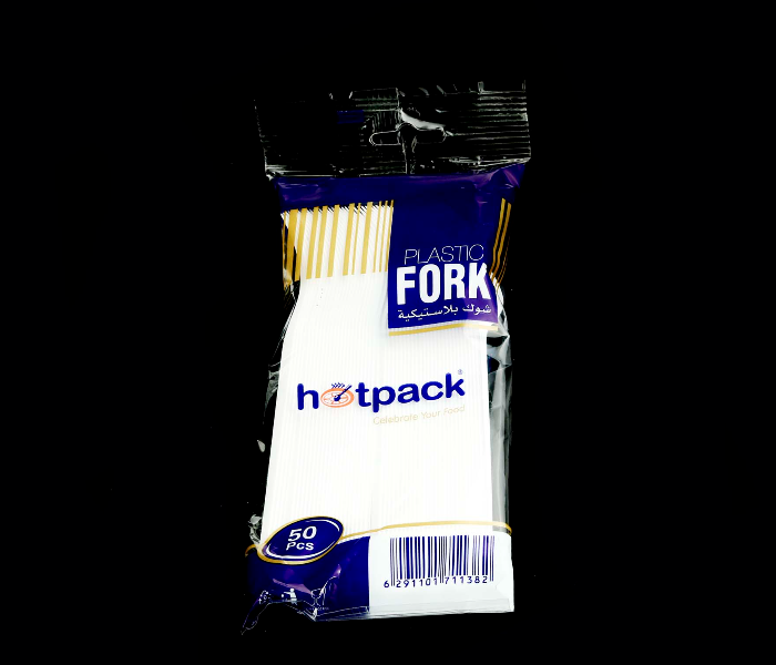 Hotpack PFS Set of 50 Pieces Plastic Fork - White - Zoom Image 3