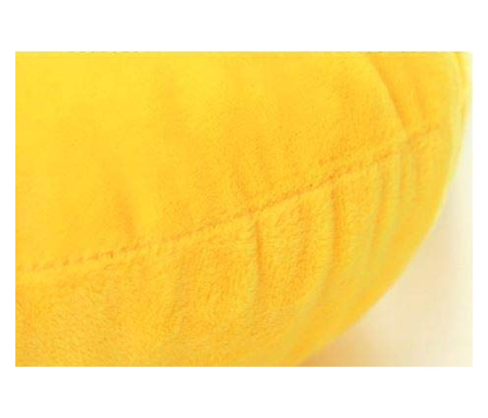 Qq 50 cm Expression Nose Pick Design Smiley Pillow - Yellow - Zoom Image 3