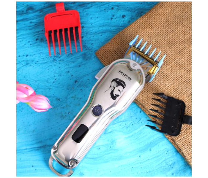 Krypton KNTR5419 2000mAh Waterproof Stainless Steel Blade Professional Hair or Bread Trimmer - Silver - Zoom Image 4