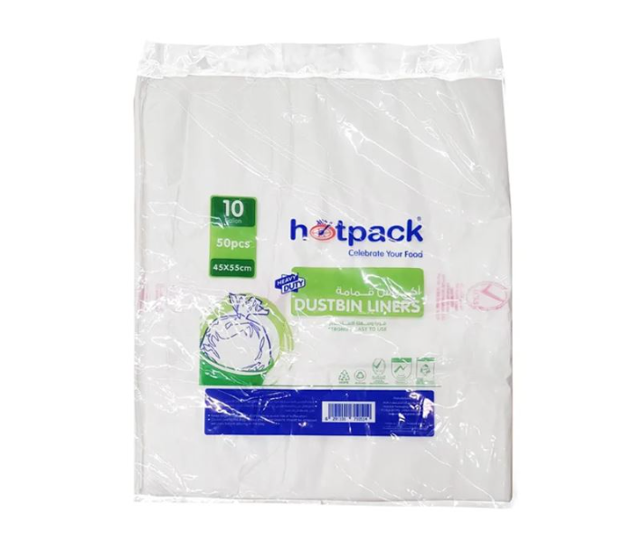 Hotpack DBB Set of 50Pieces 45x55cm Dust Bin Liner Bag - White - Zoom Image 1