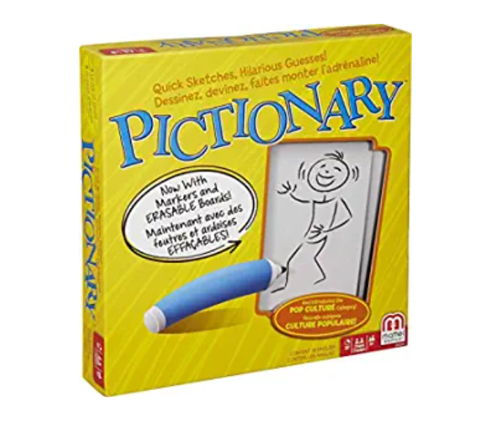 Mattel Pictionary Board Game - English Activity Toy for Kids - Zoom Image 1