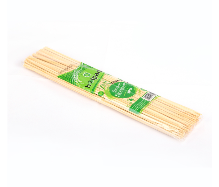 Hotpack BS12 Set of 100 Pieces 12 Inch Bamboo Skewer - Zoom Image 1