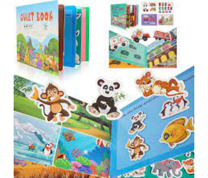 Busy Book for Child To Develop Learning Skills, Quiet Book for Toddlers Montessori Interactive Toys Busy Book - Zoom Image