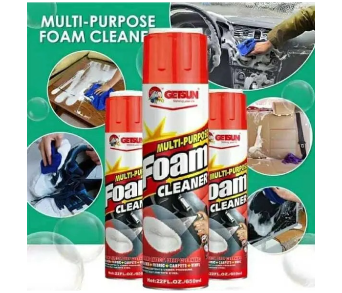 Getsun 650ml Multi Purpose Foam Cleaner and Car Cleaner With Brush  - Zoom Image 5