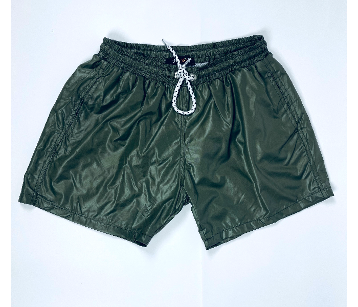 Shiny Swimming Large Shorts For Men - Green - Zoom Image 3