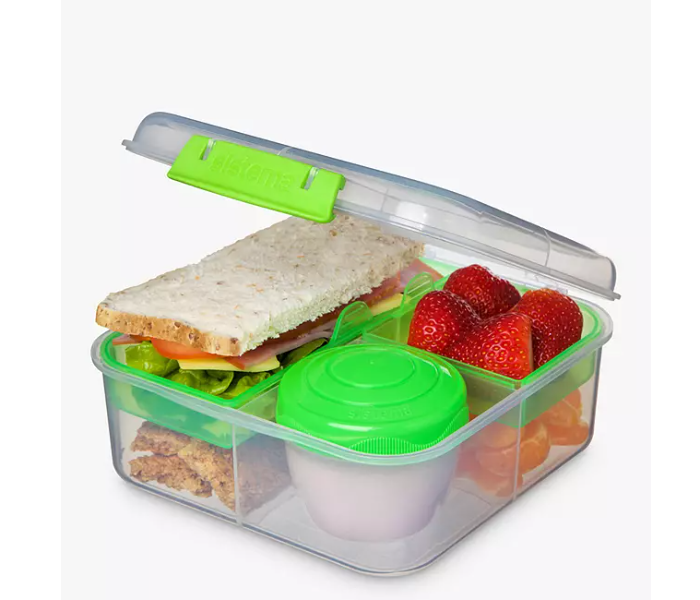 Sistema 1.25Litre To Go Lightweight Bento Cube Lunch Box - Green - Zoom Image