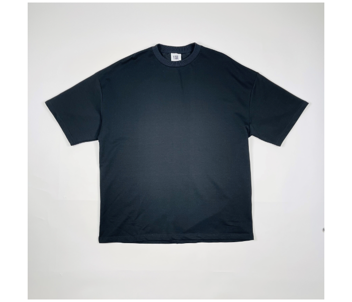 Oversize Tight Round Neck XL T-Shirt for Men - Black - Zoom Image 4