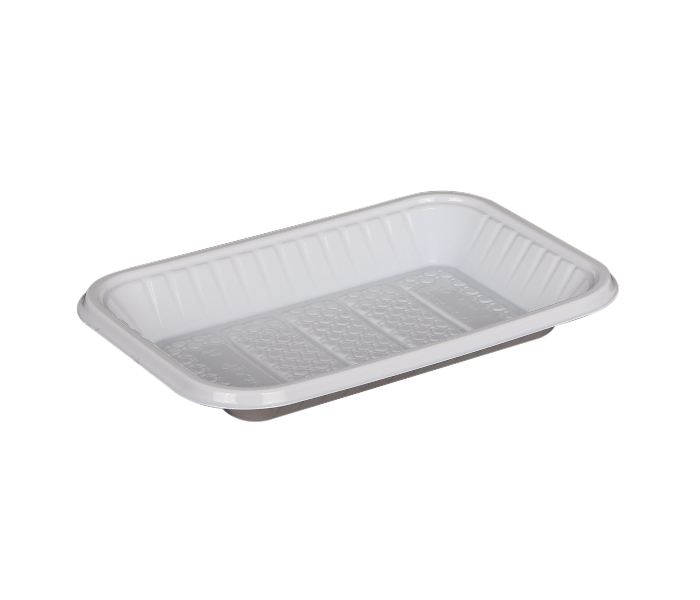 Hotpack PAV2HP No 2 1Kg Plastic Rectangular Tray - White - Zoom Image 3