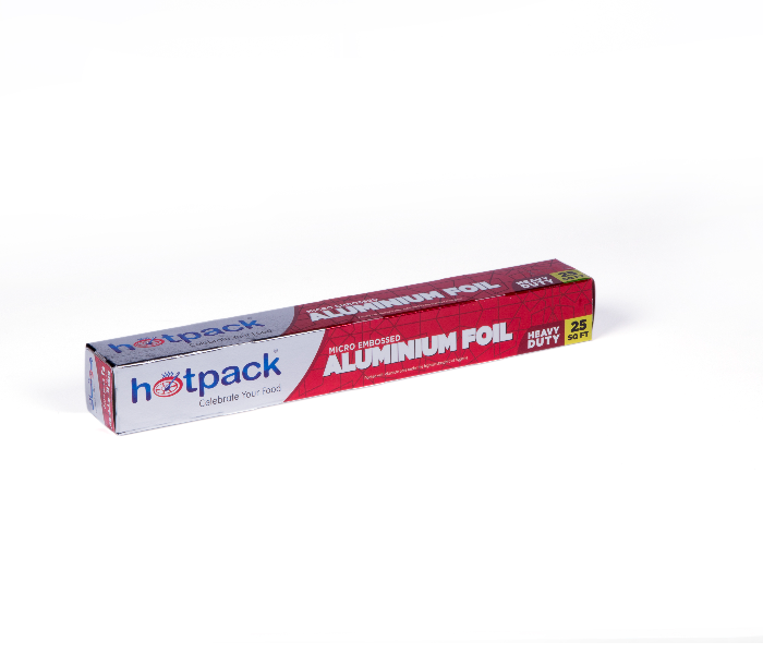 Hotpack AF25SQFT 25 Squarefeet Aluminium Foil Embossed - Silver - Zoom Image 1