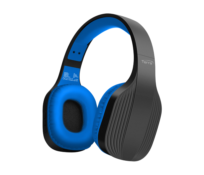 Promate Audio Jack Bluetooth Wireless Headset - Blue - Zoom Image