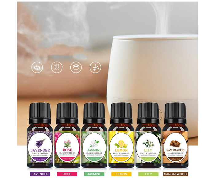 Aromatherapy 10ml Plant Scented Essential Oil Set Box for Skin - Zoom Image 1