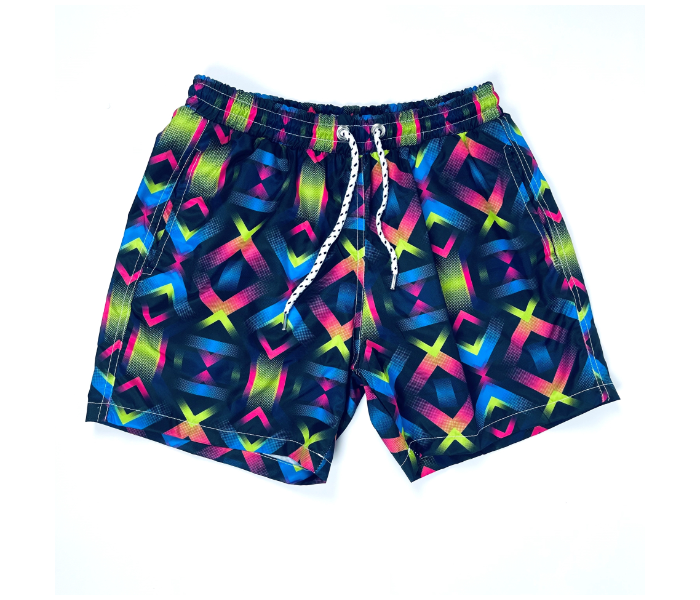 Colorful XXL Swimming Shorts For Men - Navy - Zoom Image 1