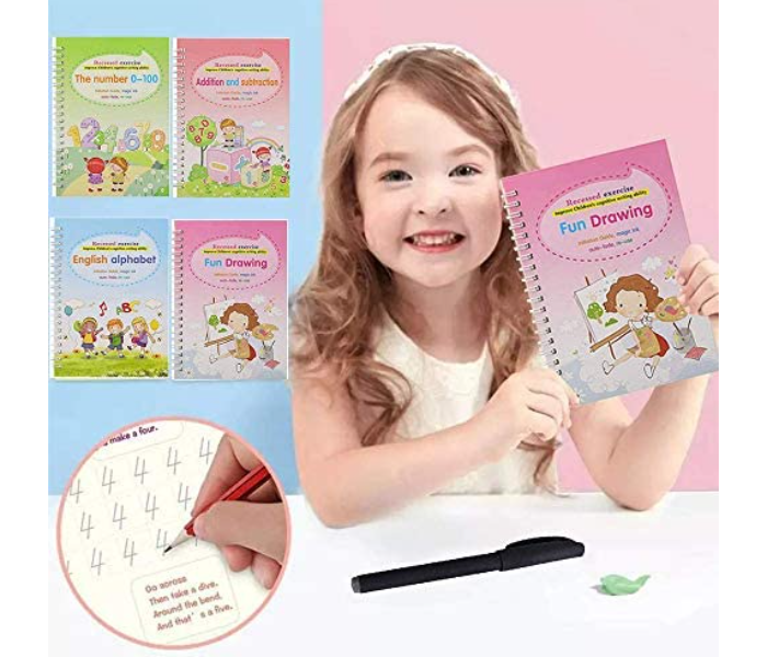 FN-Sank Magic 4 Piece Practice Copybook for Kids with Pen-B - Zoom Image 1