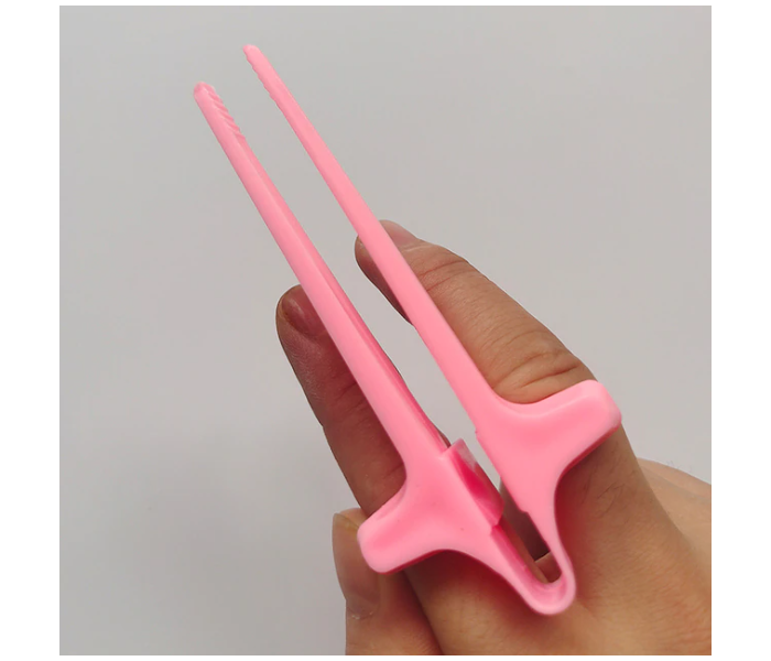 Finger Chopsticks Game Player Snack Holder Controller Training - Pink - Zoom Image 1