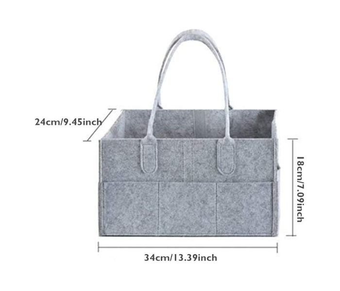 Baby Storage Basket With Button And Cover - Grey - Zoom Image 5