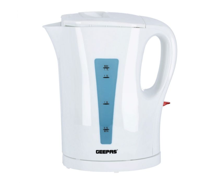 Geepas GK38029UK 1.7 Litre Auto Shut Off Boil Dry Protection Cordless Electric Kettle - White - Zoom Image 1