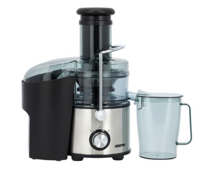 Geepas GJE46016 2 Litre 800Watts Stainless Steel Overheat Protector Juice Extractor - Black and Silver - Zoom Image 1