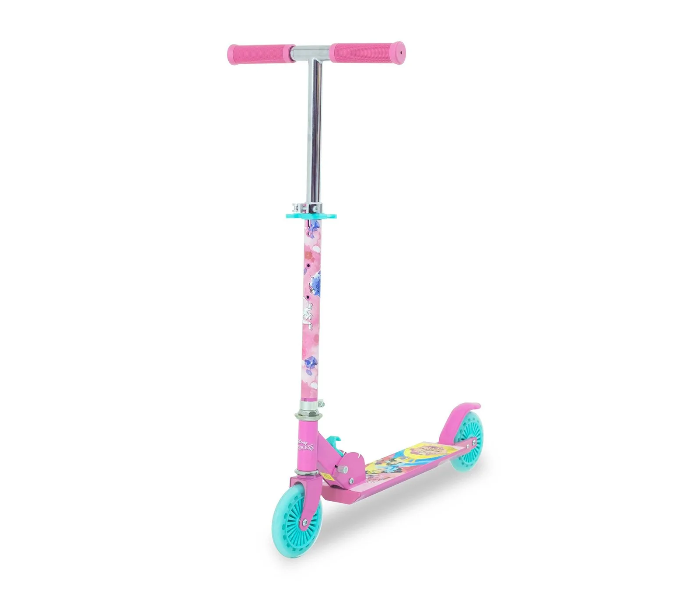 Spartan Princess 120mm Folding Scooter For Kids - Pink and Blue - Zoom Image 1