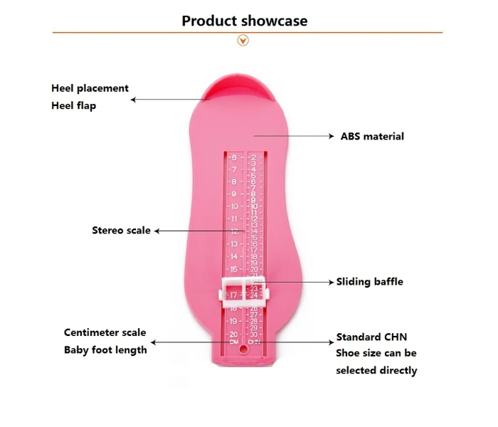 Adjustable Foot Length Measuring Scale - Blue - Zoom Image 3