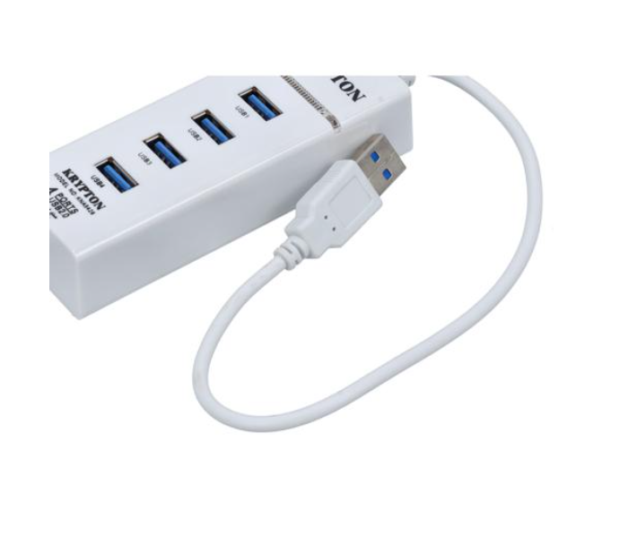 Krypton KNA5428 LED Power Light USB 2.0 Super Hub - White - Zoom Image 5