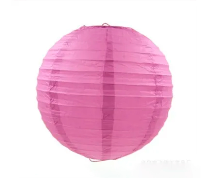 Color Folding 12 Inches Paper Lantern - Dark Purple - Zoom Image 1