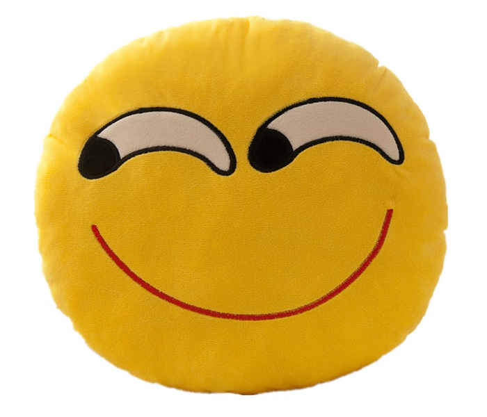 Qq 50 cm Expression Smiley Pillow - Yellow - Zoom Image 1