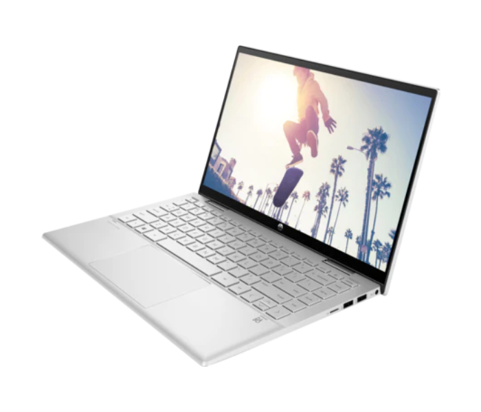 HP PAVILION X360 14-DY0002NE-3A2S7EA-SLV 14 Inch FHD Intel Core i5 1135G7 8GB RAM 512GB SSD Intel Iris Graphics Windows 10 Home English-Arabic Keyboard - Silver - Zoom Image 8