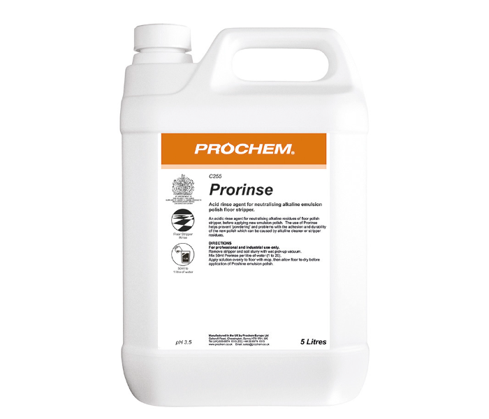 Prochem C255 5Litre Stain Cleaner Prorinse - Zoom Image