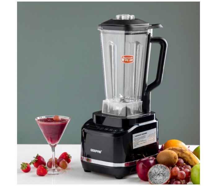 Geepas GSB44082 2 Litre 1800Watts LED Display Digital Professional Blender - Black - Zoom Image 3