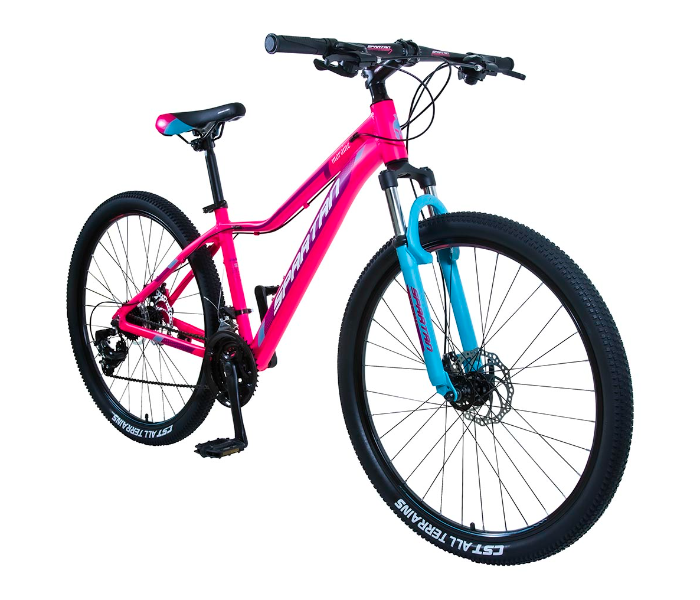 Spartan 27.5 Inch Moraine Mountain Bike Alloy Bicycle For Adult - Black And Pink - Zoom Image 1