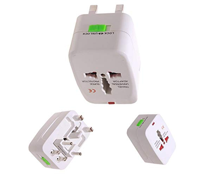 Universal Portable Lightweight Travel Adapter - White - Zoom Image 2