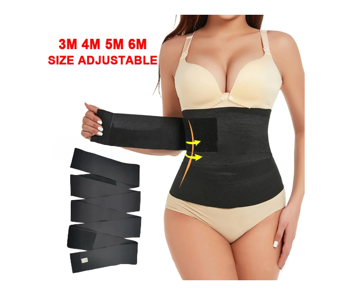 Set of 3 Piece Waist Support Tape Shapewear for Women - Black - Zoom Image 6