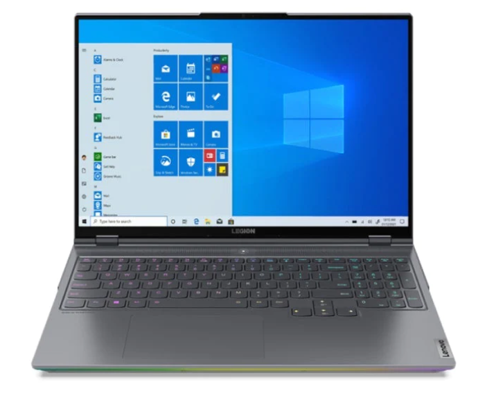 LENOVO LEGION 5PRO 161TH6H-82JD0047AX 16 Inch WQXGA Intel Core i7 11800H Processor 32GB RAM 1TB SSD 8GB NVIDIA GeForce RTX 3070 Graphics Windows 11 Home English-Arabic Keyboard - Storm Grey - Zoom Image 1