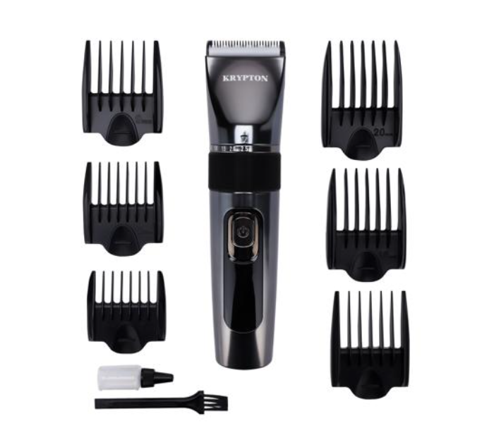 Krypton KNTR5441 Waterproof 2000mAh Digital Professional Hair Beard Trimmer - Grey and Black - Zoom Image 1