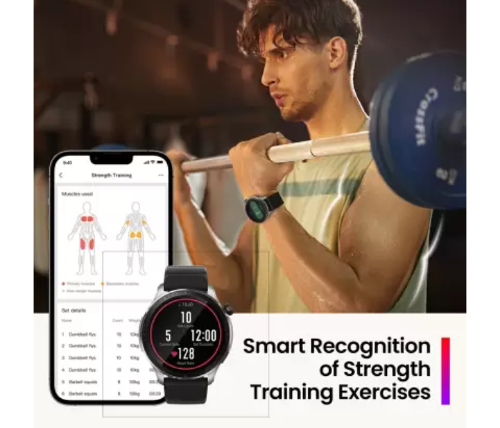 Amazfit GTR 4 Smart Watch - Black - Zoom Image 5