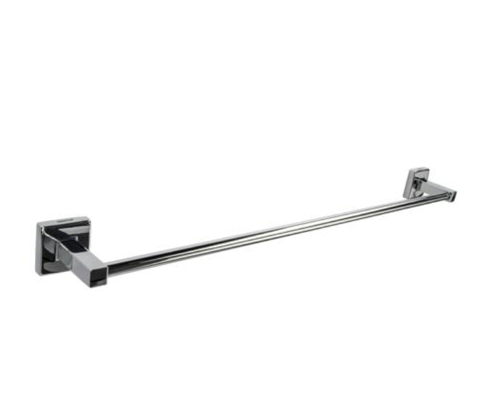 Geepas GSW61097 Stainless Steel Single Towel Bar for Bathroom - Silver - Zoom Image