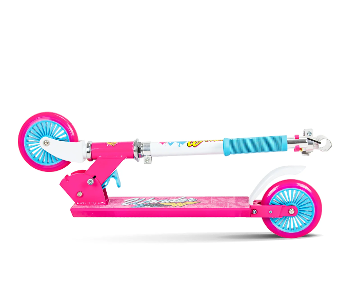 Spartan Wonder Woman 120mm Folding Scooter For Kids - Blue and Pink - Zoom Image 2