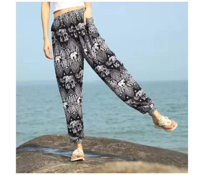 7264 Pack Of 2 Printed Comfortable Palazzo Pants for Women - Zoom Image 4