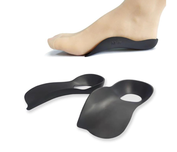 Generic Unisex Flatfoot Orthotics TPR Large Size Insole for Flat Foot O-shaped Legs Arch Support - Zoom Image 2