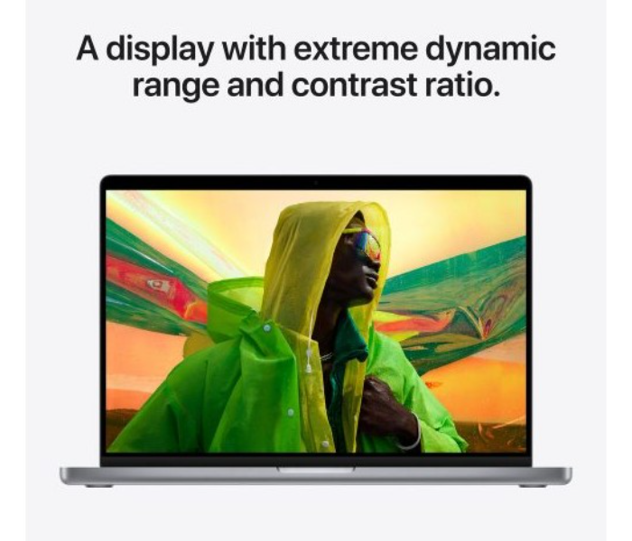 Apple Z14W0019T 16 Inch Retina XDR Display M1 Max 10-Core CPU and M1 24-Core GPU 32GB RAM 1TB SSD Macbook - Space Grey - Zoom Image 2