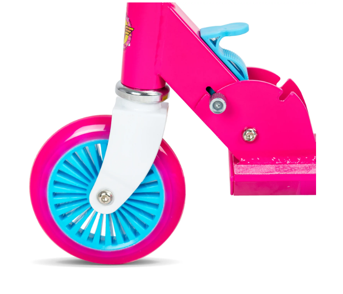 Spartan Wonder Woman 120mm Folding Scooter For Kids - Blue and Pink - Zoom Image 3