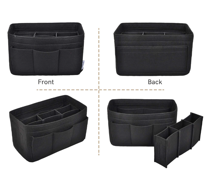 Lightweight Storage Insert Bag - Black - Zoom Image 2