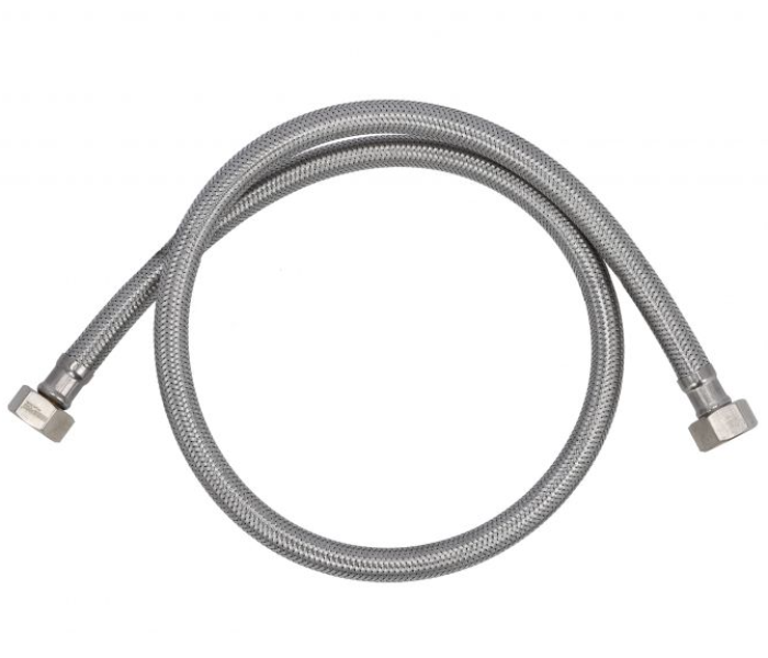 Geepas GSW61112 90cm Stainless Steel Flexi Hose - Silver - Zoom Image 1