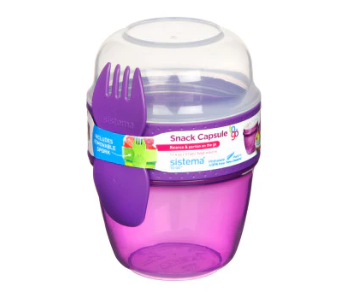 Sistema 515ml To Go Lightweight Snack Capsule Box - Violet - Zoom Image 2