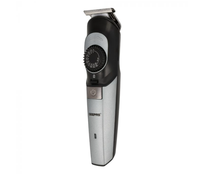 Geepas GTR56042 Stainless Steel Blade Rechargeable Hair Trimmer - Black and Silver - Zoom Image 2