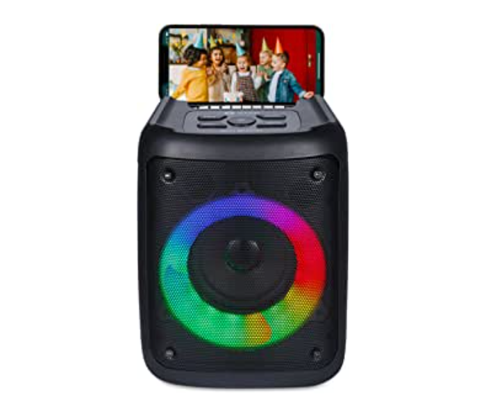 Galaxy 10Watts 3 Inch Driver Cone Bluetooth Speaker with Big Diaphram and 3 Modes of RGB Lights - Black - Zoom Image 1