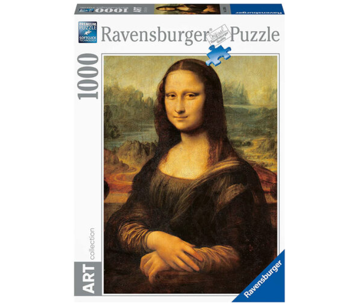 Ravensburger Leonardo daVinci MonaLisa 1000p Puzzle Game for Adult - Zoom Image